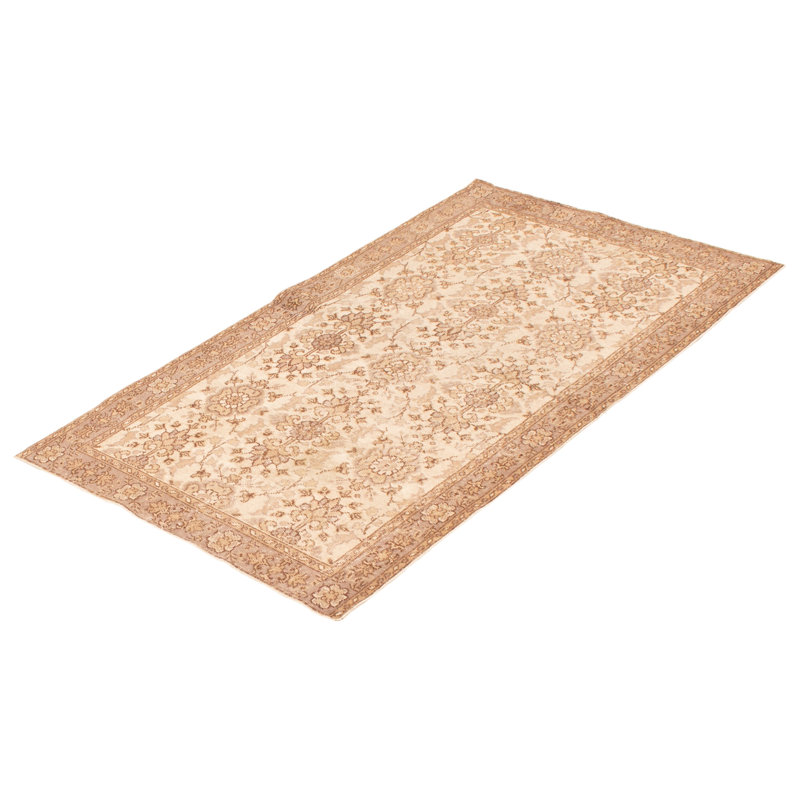 Tapis crème rétro Vincente 3 pi 10 po x 6 pi 9 po