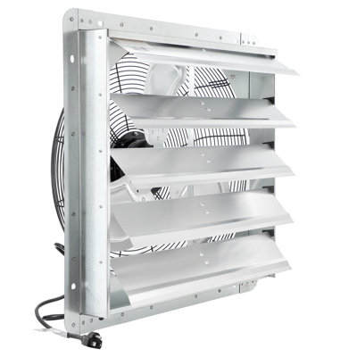 Ventilateur mural à cordon 20 po avec volets
