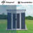 5Ftx3ft Pent Roof Grey Outdoor Tool Bike Storage Garden Shed With Aluminum Alloy Frame And Sliding Door-121341799-121341802