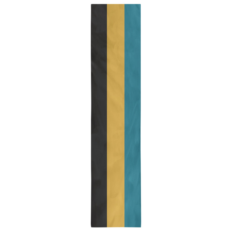 Cleveland Throwback Football Stripes Table Runner, 72" L x 16" W, Cotton Blend