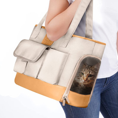Sangle de transport pour chien Sac de transport pour chat Sangle de transport pour animal de compagnie Sac en toile Oxford de haute qualité pliable et imperméable pour chien