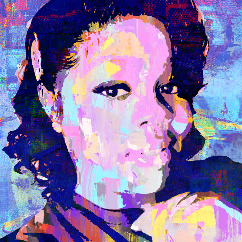 «Breonna Taylor» par Stephen Chambers, peinture sur toile tendue, H 18 po x l 18 po x P 1,5 po