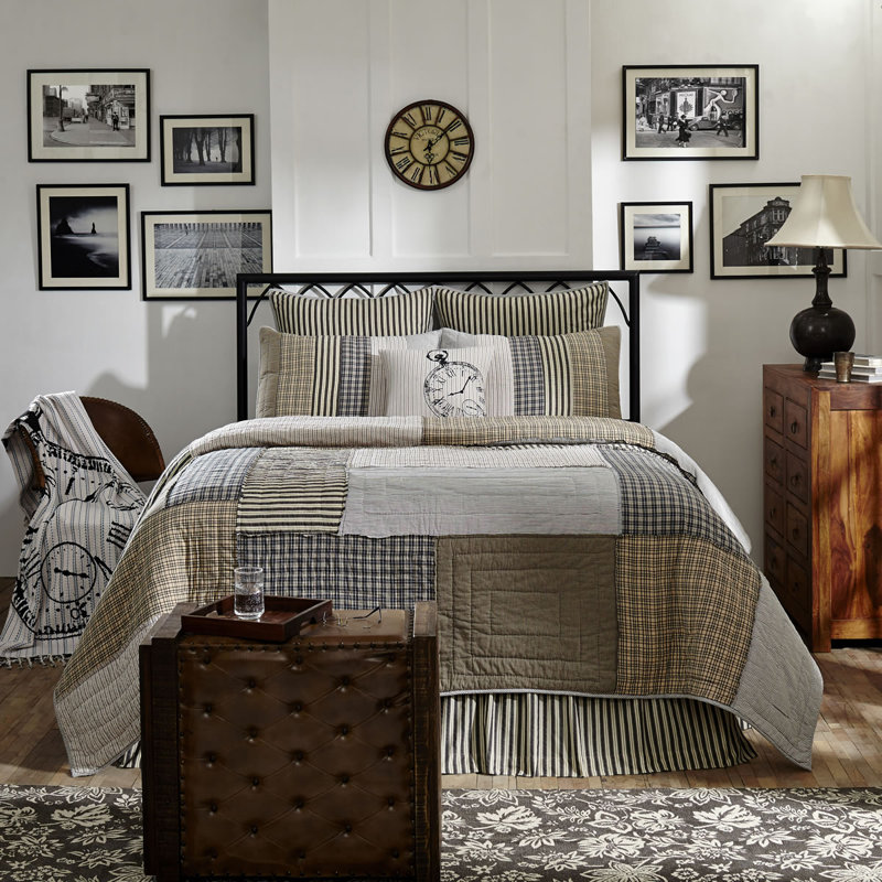 Collection de courtepointe en coton Ashmont Patchwork