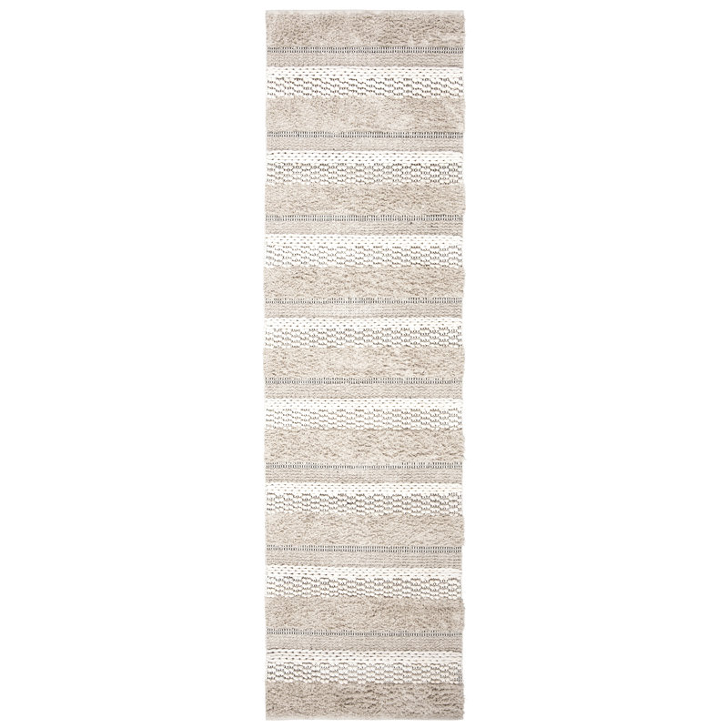 Magellan Natura Hand Woven Cotton Striped Rug, Runner 2'3" x 8'