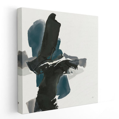 «Black and Dark Teal IV», reproduction d'art sur toile