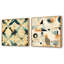 Corbell - Ensemble de 2 collages carrés à formes abstraites-101847059-101847060