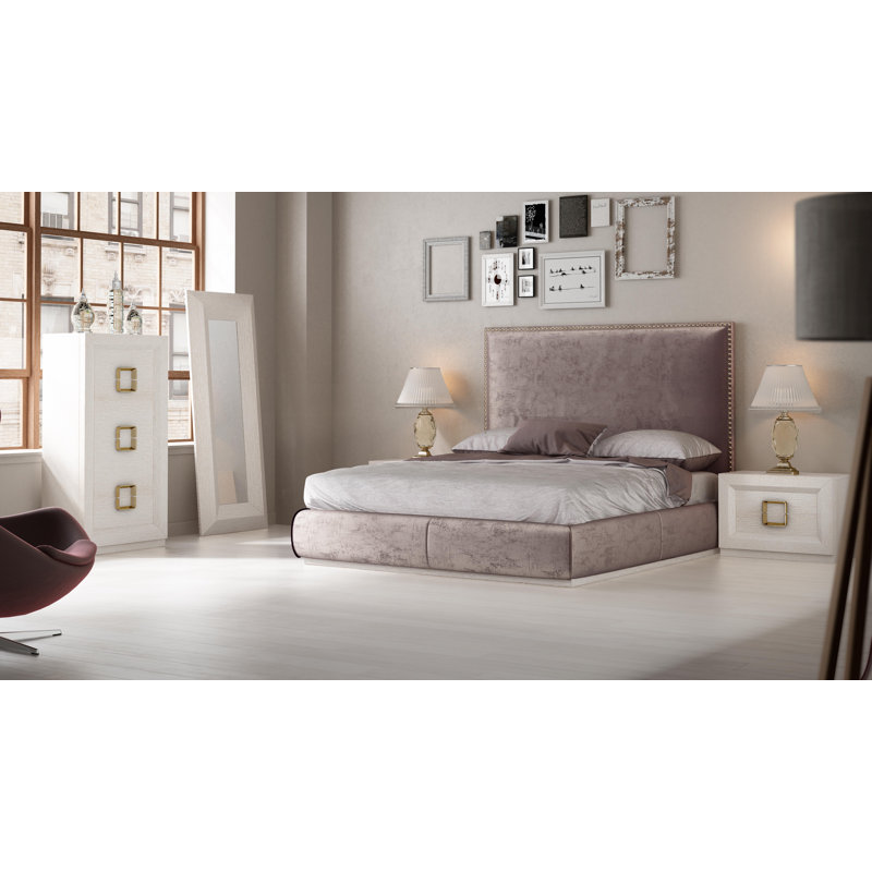 Klass Upholstered Panel Bed, King
