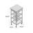 15.8 " W Kitchen Cart with Solid Wood Top