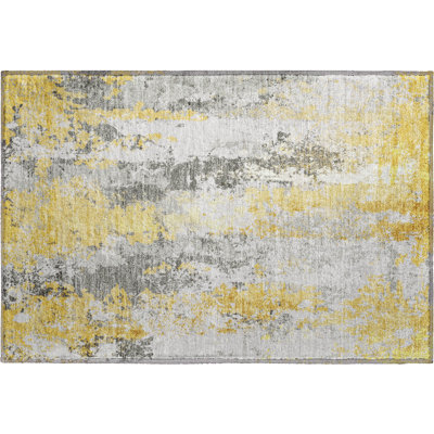 Premium Machine Washable Stallings AMF1848 Abstract Rug