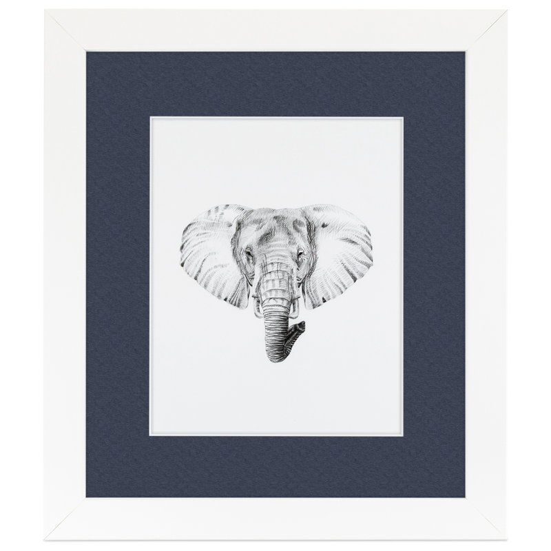 Wood Matte Picture Frame with Mat, Blue Jay