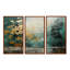 Ensemble de salon Golden Emerald Forest - Abstract Spirals-111764477-111764480