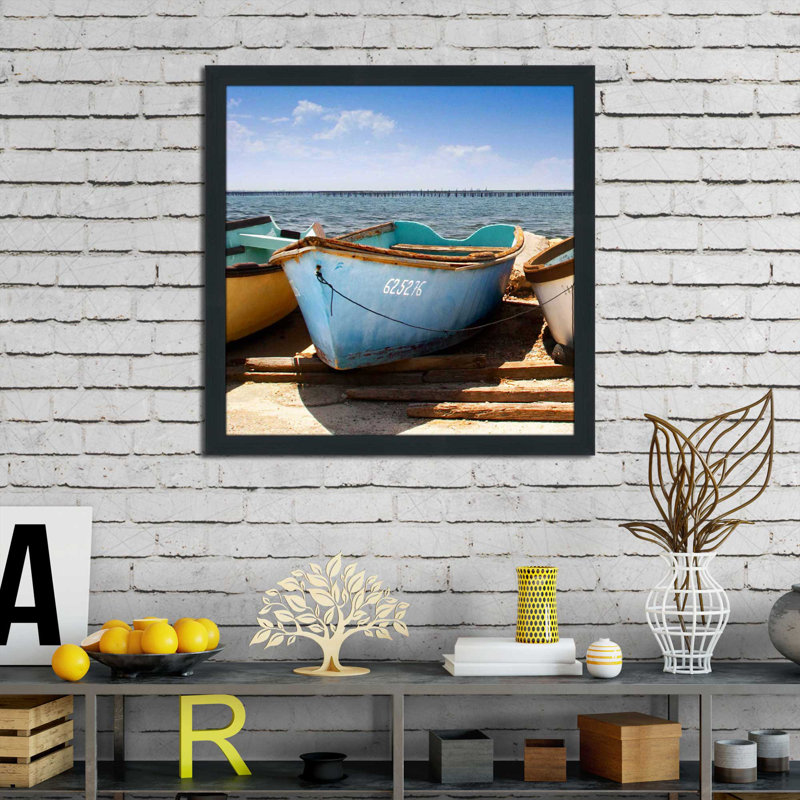 Brise-lames I par Danita Delimont - photographie, H 31,5 po x l 31,5 po x P 1 po, Cadre espresso