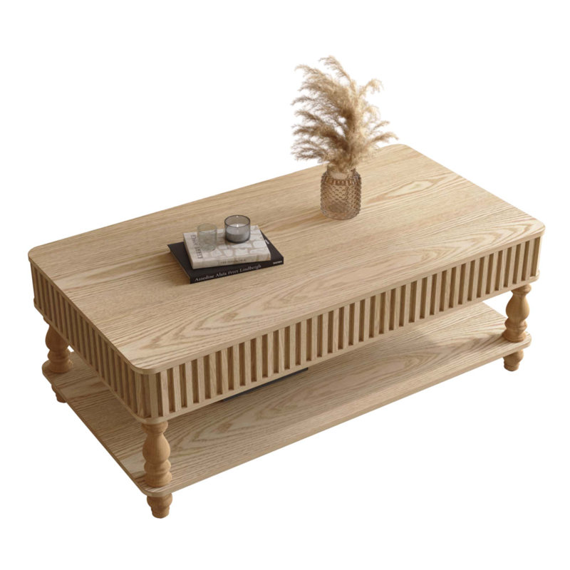 Table basse 47,24 "Vintage, Bois naturel