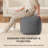 Marta 20" Storm Gray Upholstered Pouf Ottoman-117292719