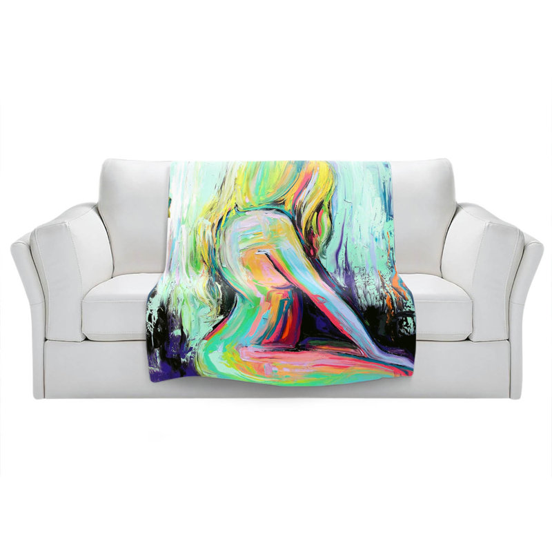 Hand Woven Throw Blanket, 68" x 80"