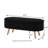 Oval Boucle Storage Ottoman Bench, Luxury Upholstered, Wood Legs, 350lb Capacity, Safety Hinge-916413793
