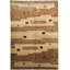 Himalayan Wool Geometric Area Rug in Camel