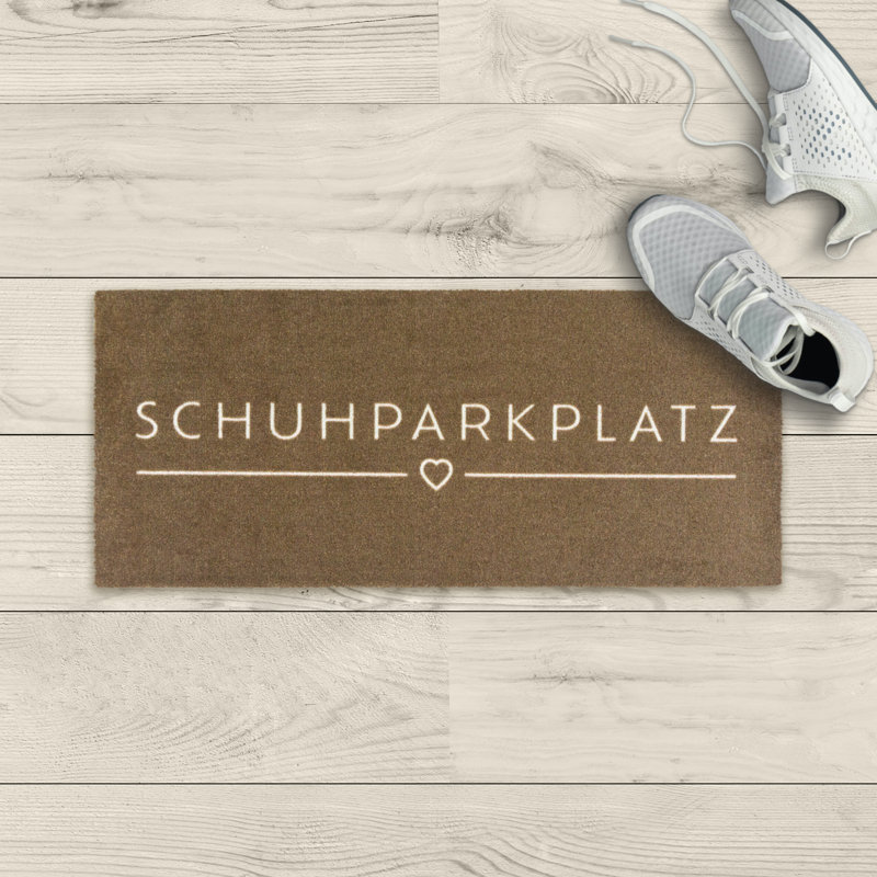 Fußmatte Fashion Printed - Waschbare Türmatte Schuhparkplatz 33 x 75 cm, Brown