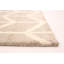 Tapis à main one-of-kind-noué la 2010 crème 5 pi 1 po x 8 pi aire de laine 2 po Grogan