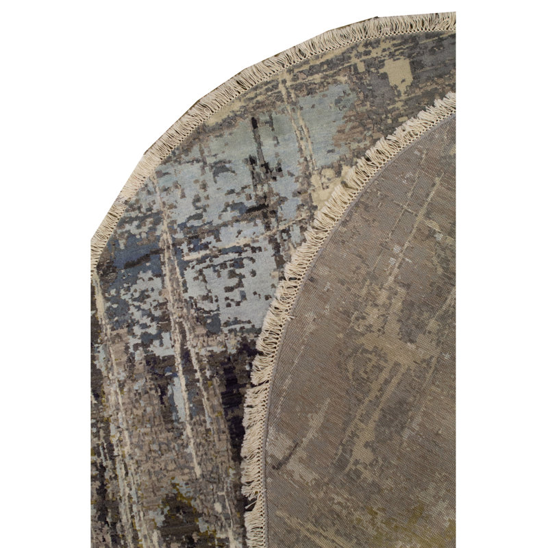 Hand Knotted Abstract Area Rug