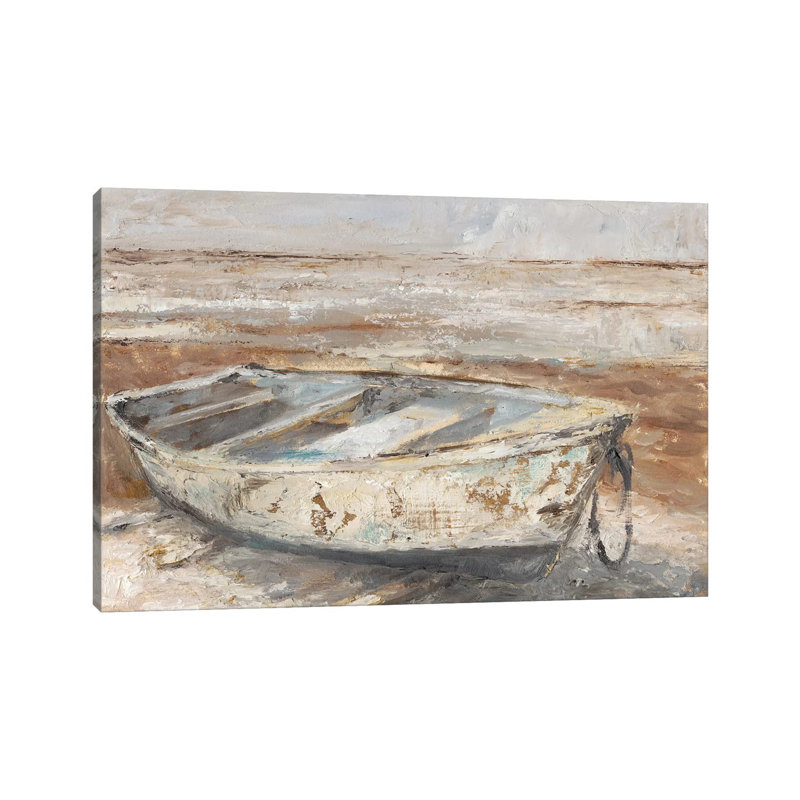 Weathered Rowboat I by Ethan Harper - Wrapped Canvas Print, 20.32 cm H x 30.48 cm W