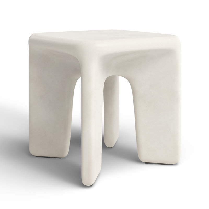 Lela End Table, White