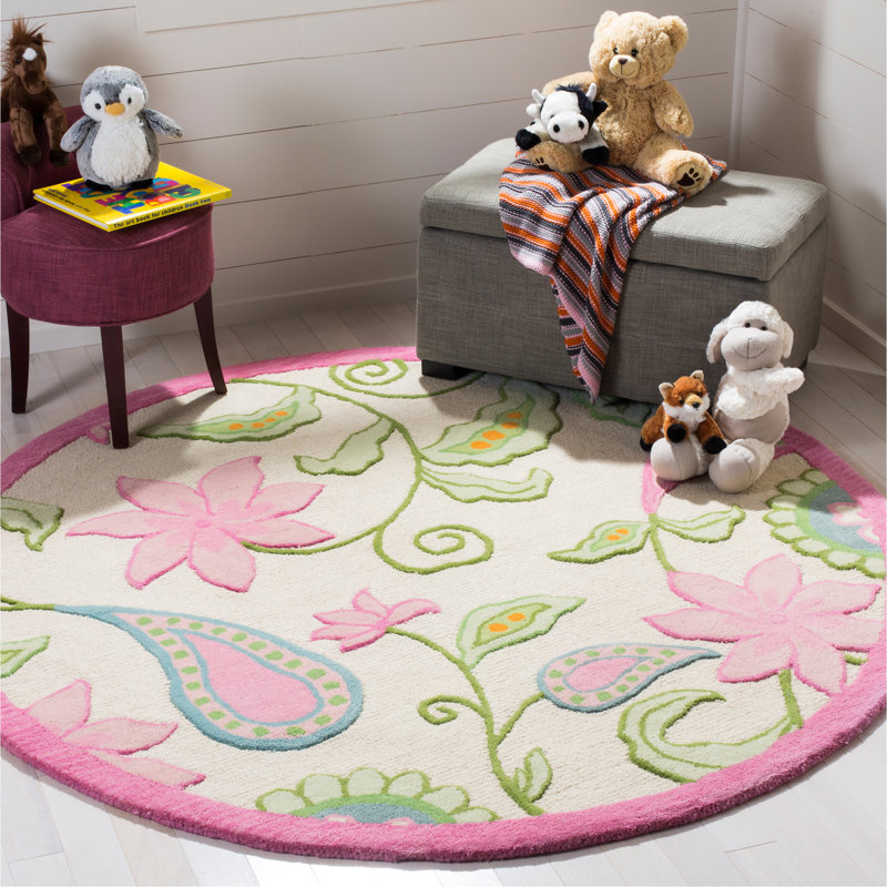 Claro Hand Tufted 80% Wool And 20% Cotton Rug, Round 6'