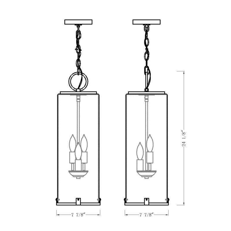 Ahmauri 3 - Light Outdoor Pendant