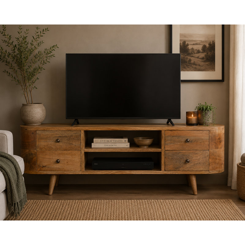 Gina TV Stand for TVs up to 50", Oak-Ish