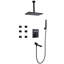 Système de douche thermostatique de plafond avec valve brute et bec de baignoire-82013850