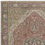 Tapis rouge turc 6,8 x 10,2 pi pour décoration de salon. Tapis en laine noué à la main avec motif médaillon