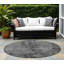 Tapis d'intérieur rond 8 po