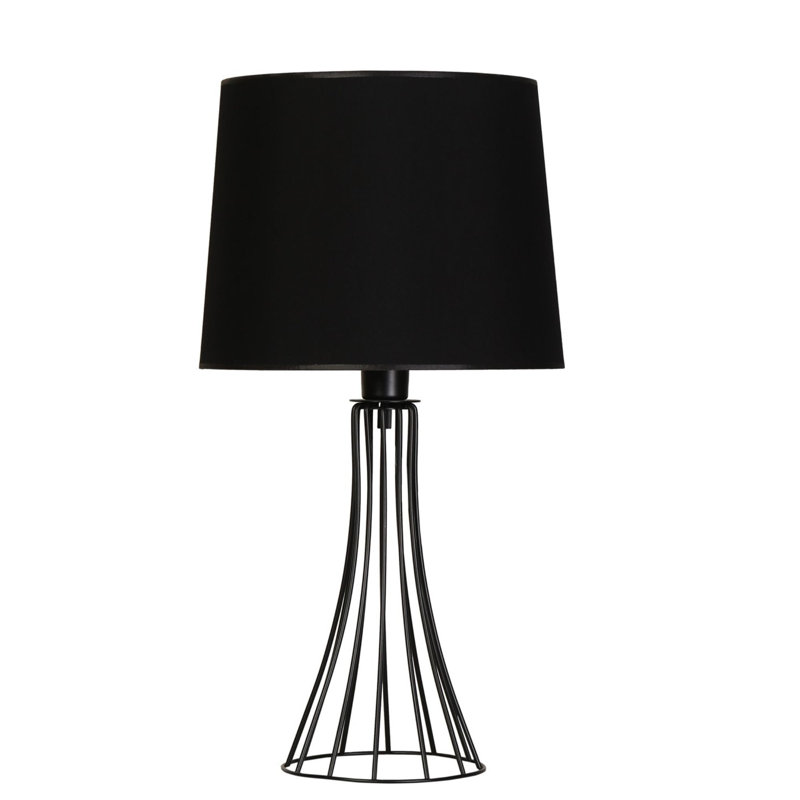 Lampe de table noire 23,62 po Osullivan, Blanc
