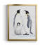 Pingouins empereurs II - Toile encadrée de qualité supérieure - prête à être accrochée