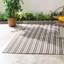 Tapis intérieur / extérieur gris / ivoire Rish Ticking-102628875