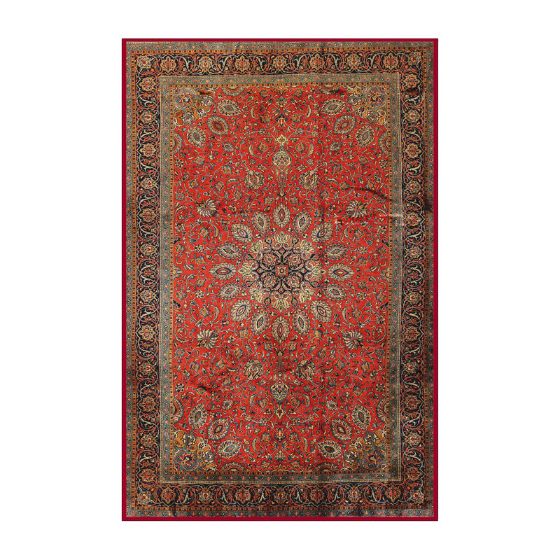 Tapis oriental rouge / brun Noah, Rectangle 5 pi x 8 pi