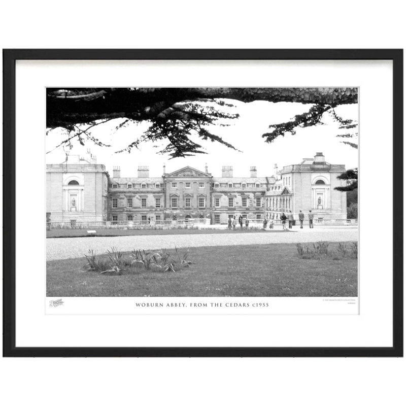 Woburn Abbey, from the Cedars C1955 1 Piece Single Picture Frame Wall Art, 40cm H X 50cm W x 2cm D