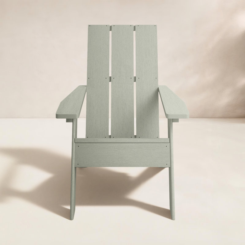 Byrnes Outdoor Adirondack Chair, Eucalyptus