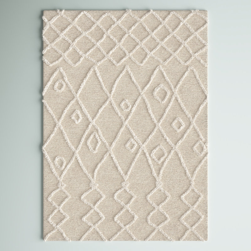 Abraham Wool Geometric Indoor Rug, Rectangle 8' x 10'
