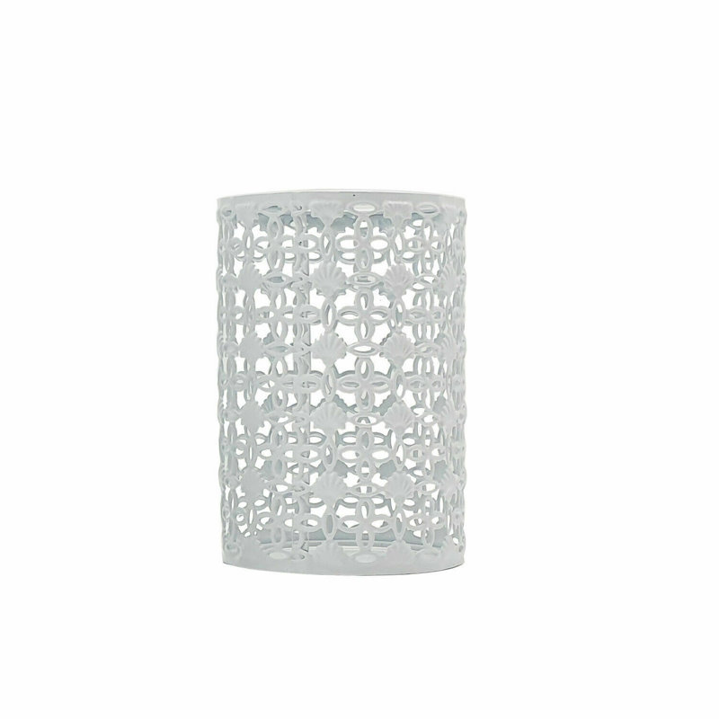 14cm H Metal Drum Lamp Shade ( Uno ), White