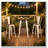 3-Piece Industrial Bar Table and Chairs Set