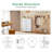  Tall Dresser for Bedroom Tall Fabric Dresser with Wooden Top - Tall Drawers, Sturdy Storage Tower for Bedroom, Closet, Nursery, Entryway, Kids Room-275192844