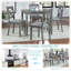 Ensemble de table de salle à manger 5 pièces en bois avec 4 chaises, ensemble pour 4 personnes et 4 personnes-1093843189-1093843194