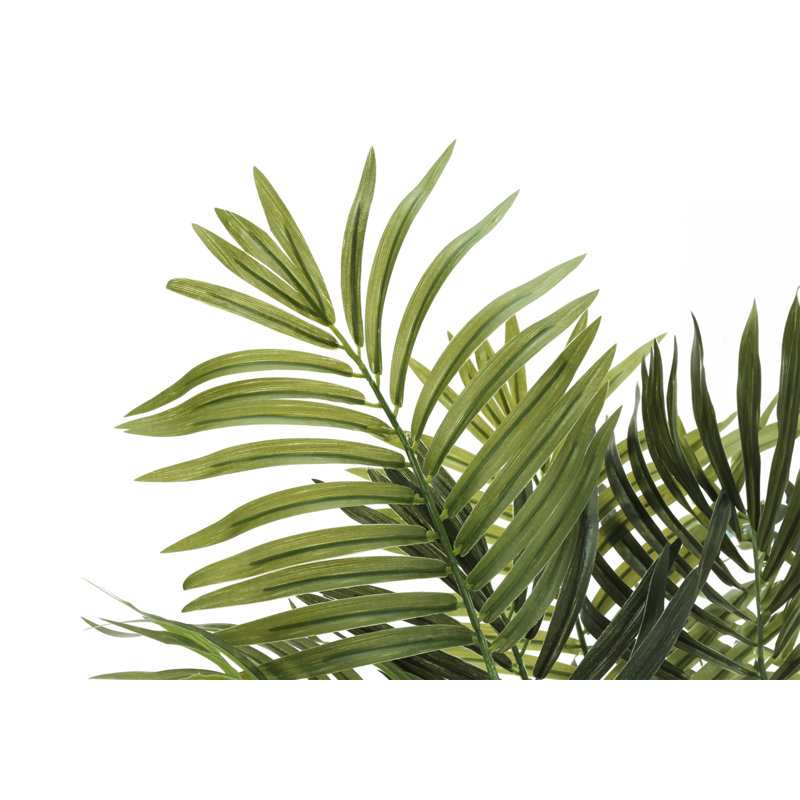Plante artificielle, 47 po de haut, palmier Areca, intérieur, faux, faux, plancher, verdure, pot, touche réelle, décoratif, feuilles vertes, pot