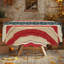 Nappe en bois avec nappe drapeau américain
