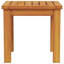 Square Solid Wood Outdoor Side Table - 35 cm W 35 cm D