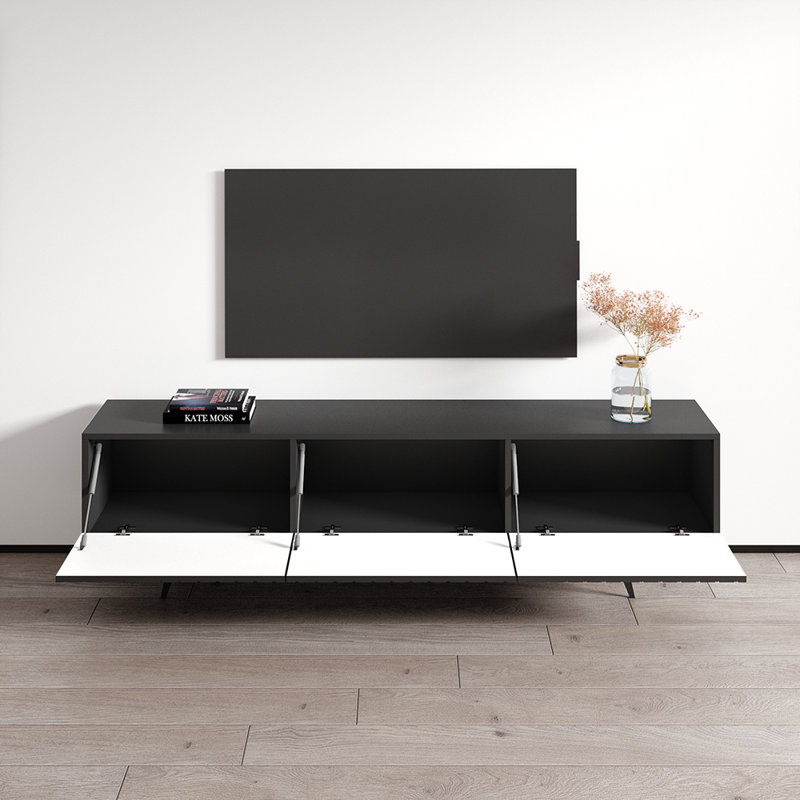 Meuble télé 70,9 po Jhream, Noir