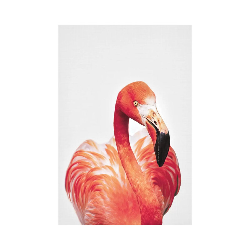 Flamingo by Sisi & Seb - Wrapped Canvas Gallery-Wrapped Canvas Giclée, 30.48 cm H x 20.32 cm W