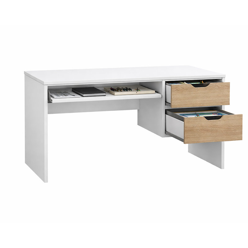 Computer Desk, Oak Drawers