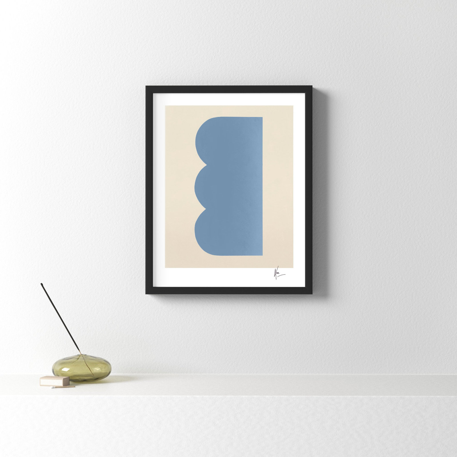 Keyhole 6 by Lee Lessem, Black Framed, 20" H x 16" W x 1.25" D
